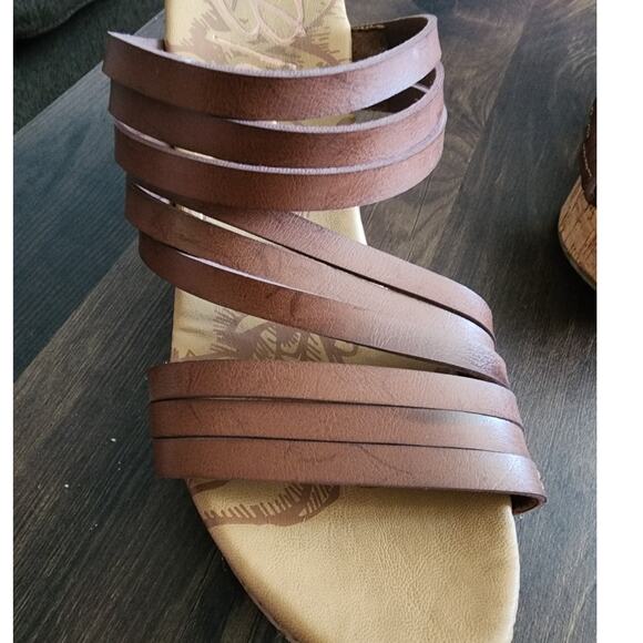 Blowfish Malibu  Strappy Cork Wedge Sandals Size 7 - Picture 6 of 6